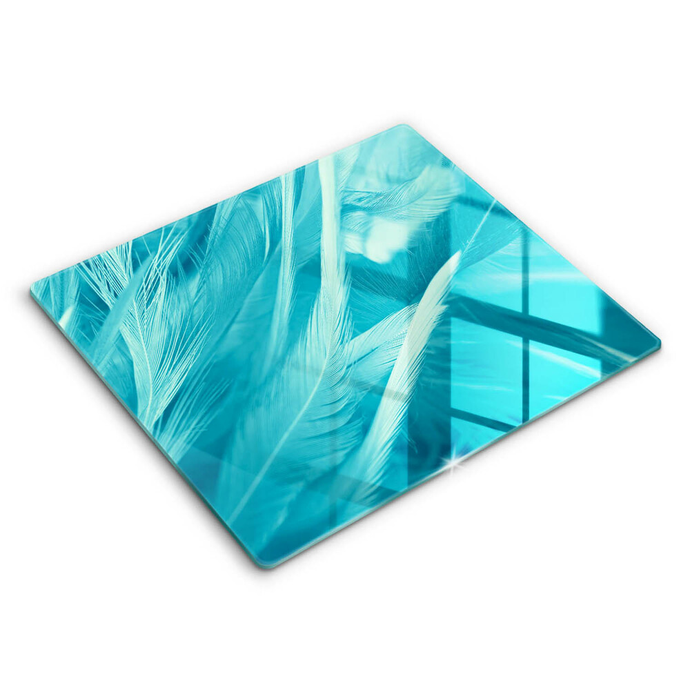 Főzőlap védő üveglap 60x52 cm Finom tollak