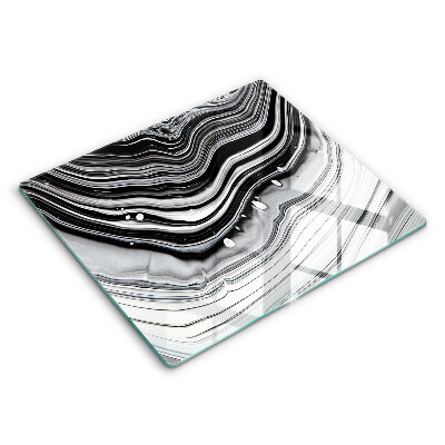 Főzőlap védő üveglap 60x52 cm Absztrakt tinta