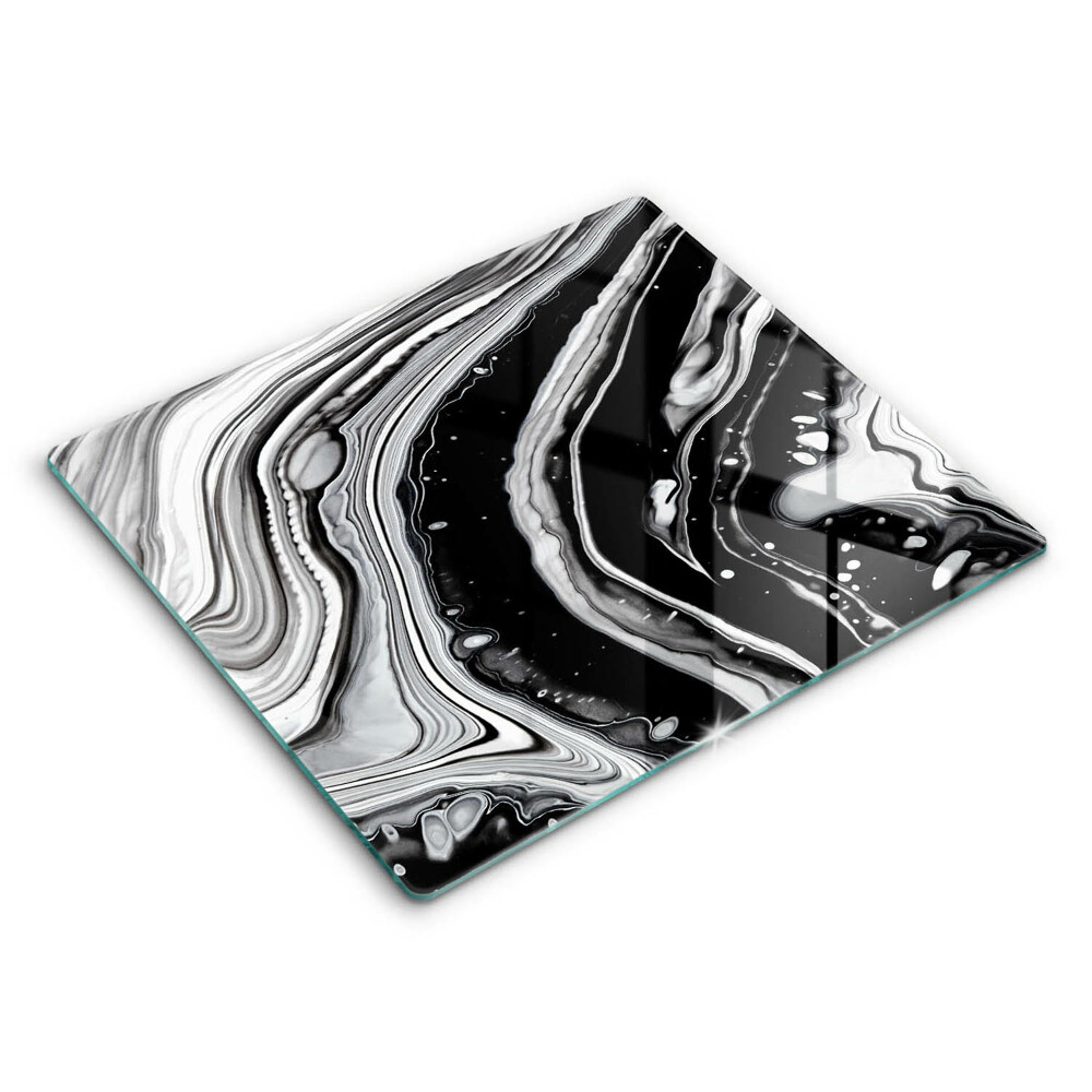 Főzőlap védő üveglap 60x52 cm Tinta absztrakció