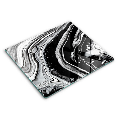 Főzőlap védő üveglap 60x52 cm Tinta absztrakció