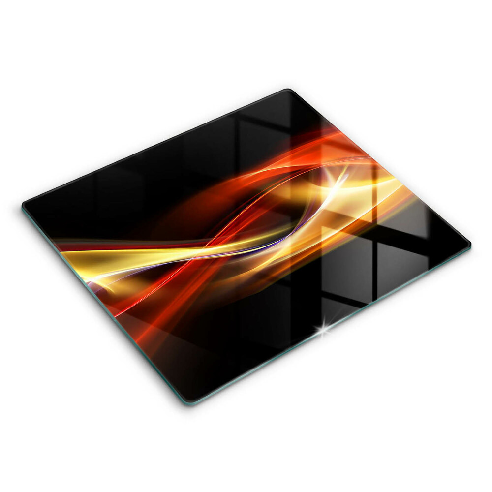 Főzőlap védő üveglap 60x52 cm Absztrakt füst és fény