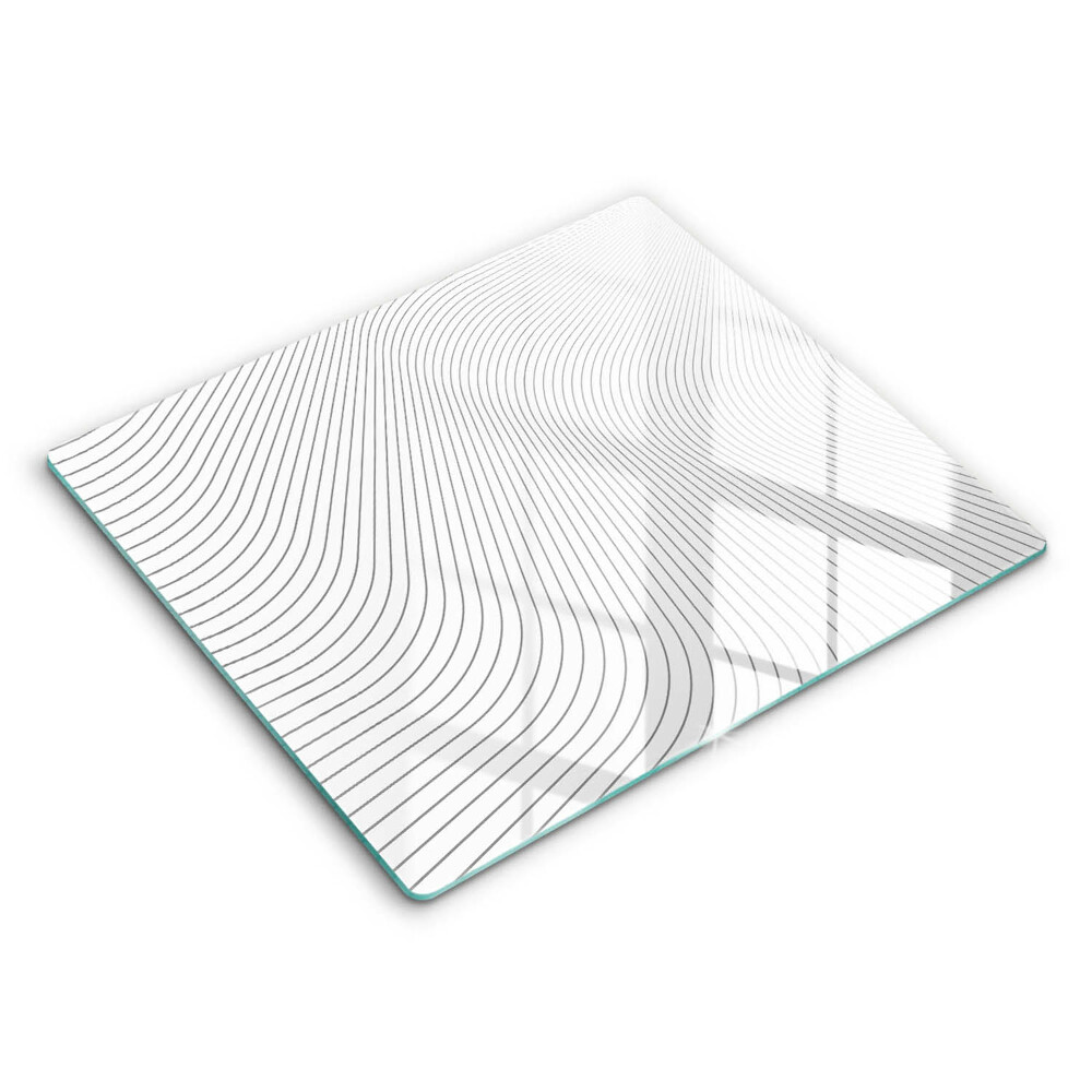 Főzőlap védő üveglap 60x52 cm Modern vonalminta