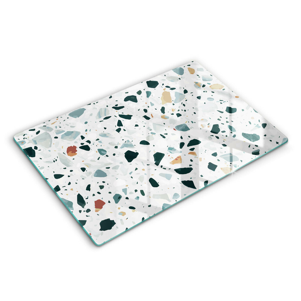 Üveg tűzhelyvédő 80x52 cm Fényes kőedények