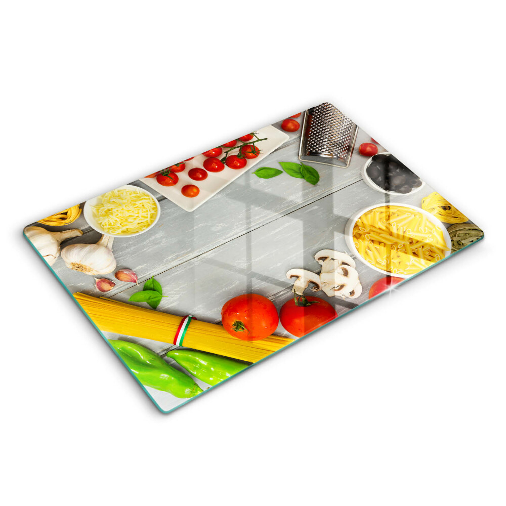 Üveg tűzhelyvédő 80x52 cm Konyhai ételek