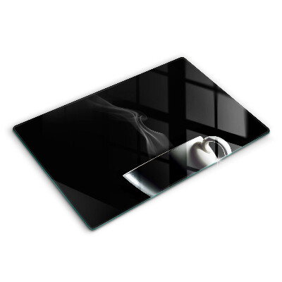 Üveg tűzhelyvédő 80x52 cm Csésze tea