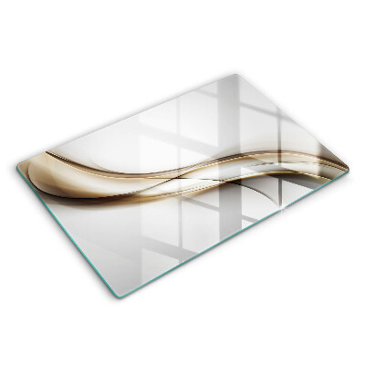 Üveg tűzhelyvédő 80x52 cm Szelíd vonalak absztrakt