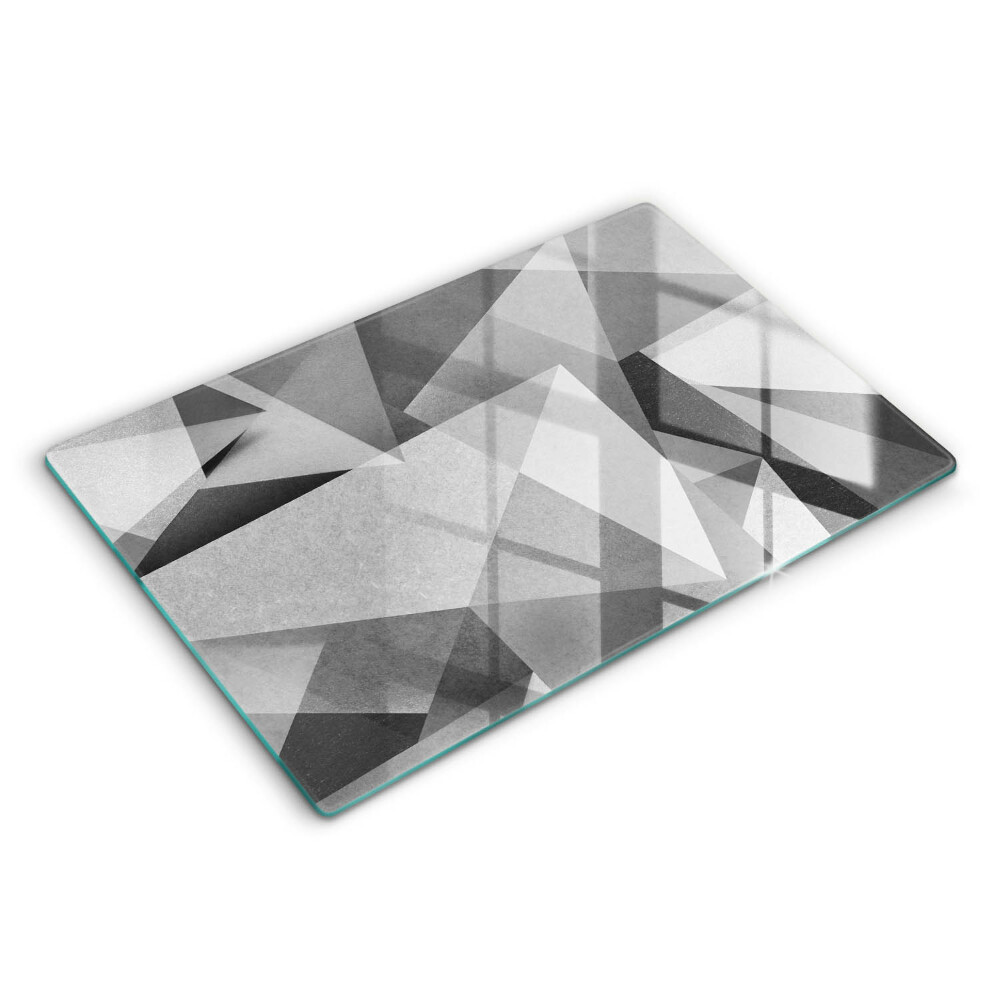 Üveg tűzhelyvédő 80x52 cm Konkrét éles absztrakció