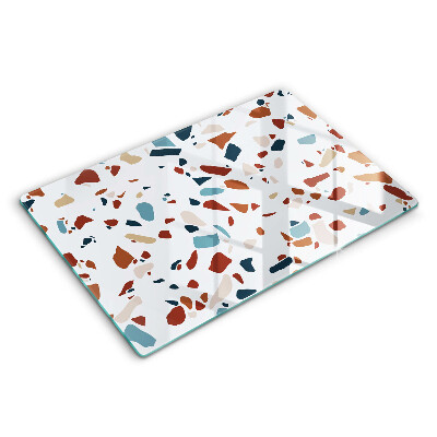 Üveg tűzhelyvédő 80x52 cm Dekoratív kő