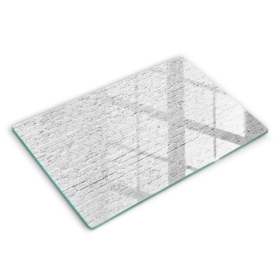 Üveg tűzhelyvédő 80x52 cm Téglafal