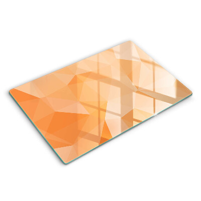 Üveg tűzhelyvédő 80x52 cm Geometrikus háttér