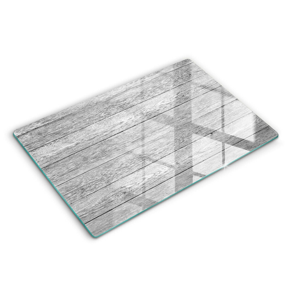 Üveg tűzhelyvédő 80x52 cm Régi deszkák