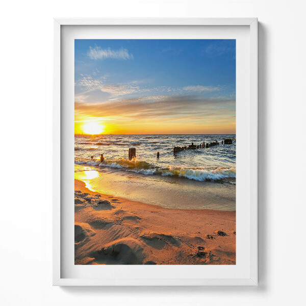 Kép keretben Napfelkelte a tenger felett