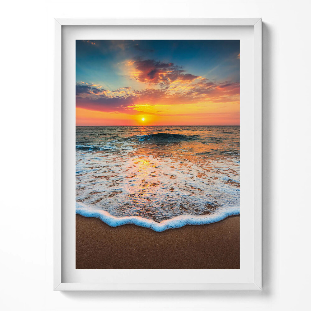 Kép keretben Lakókocsi a tengerparton