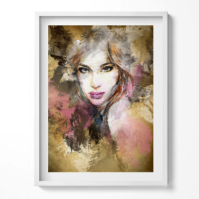 Keretezett kép Portré egy titokzatos nőről
