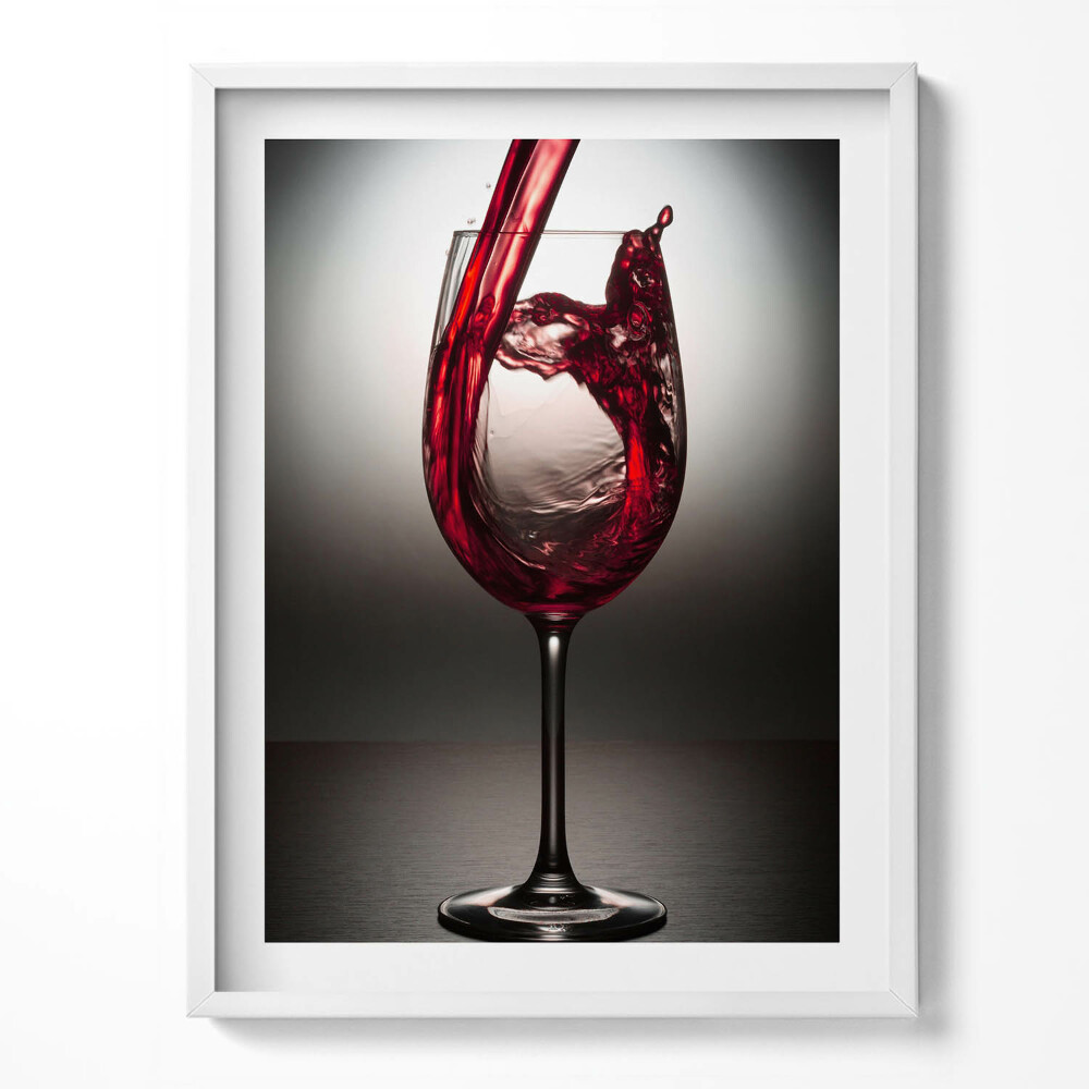 Keretezett kép Egy pohár bor