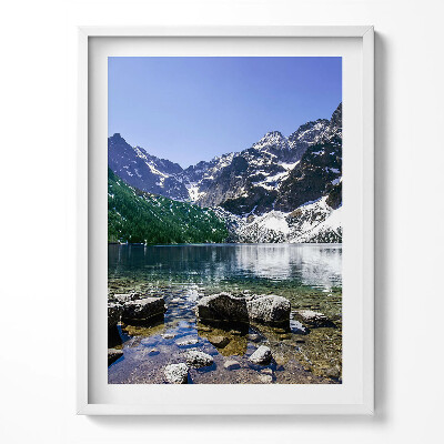 Keretezett kép Hegyi tó - tájkép