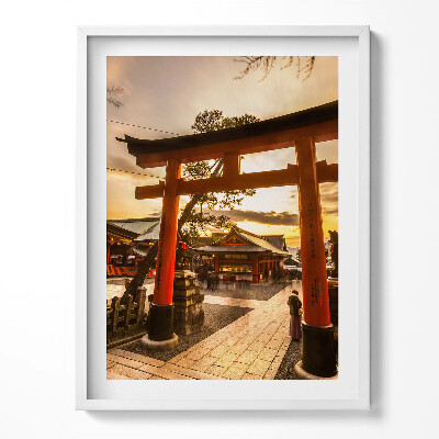 Kép keretben Japán kapu - ázsiai építészet