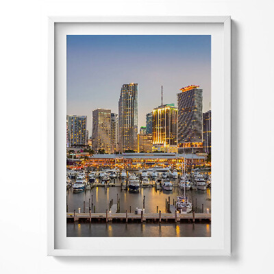 Kép keretben Panoráma egy nagyvárosról