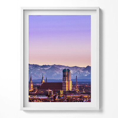 Keretezett kép Német Alpok Münchenben