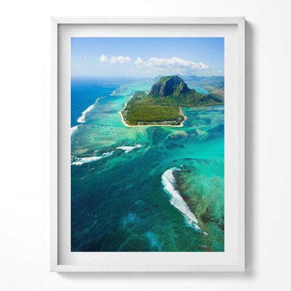 Kép keretben Türkiz óceán madártávlatból