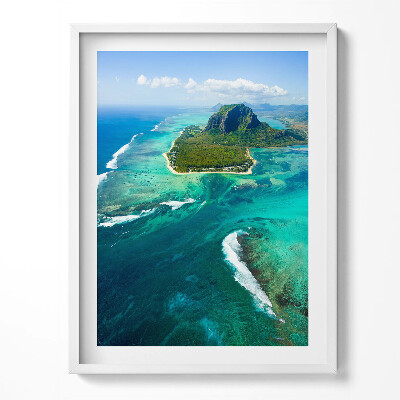 Kép keretben Türkiz óceán madártávlatból