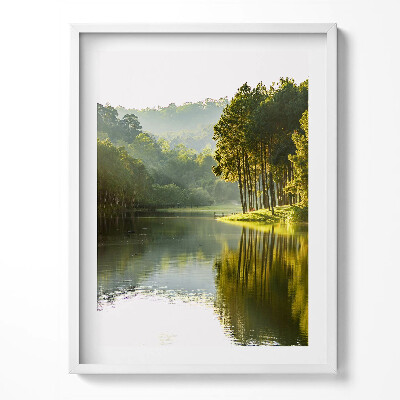 Keretezett kép Zöld folyótájkép