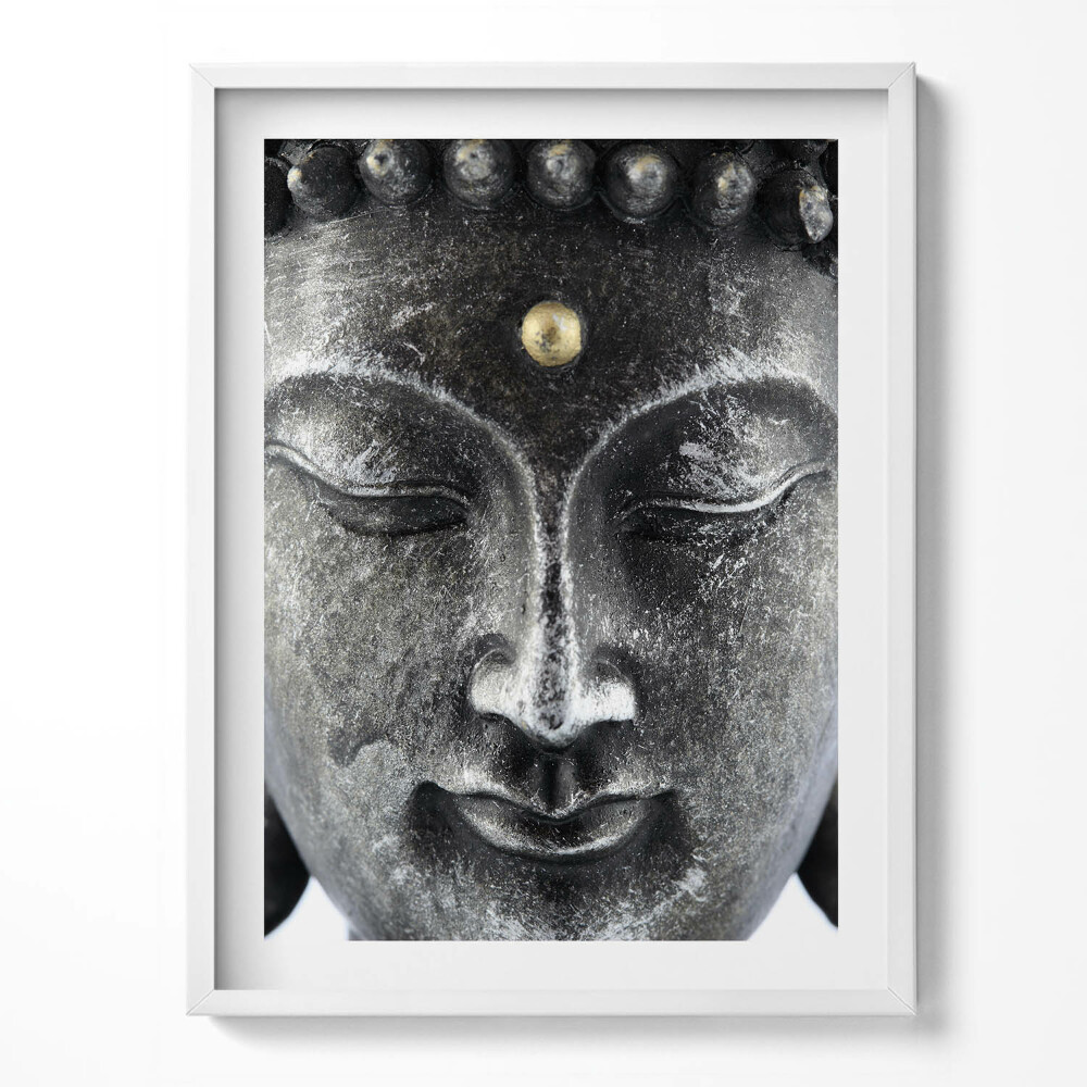 Kép keretben Buddha szobor feje