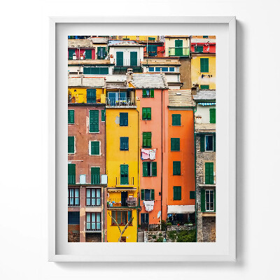 Kép keretben Színes épületek építészet