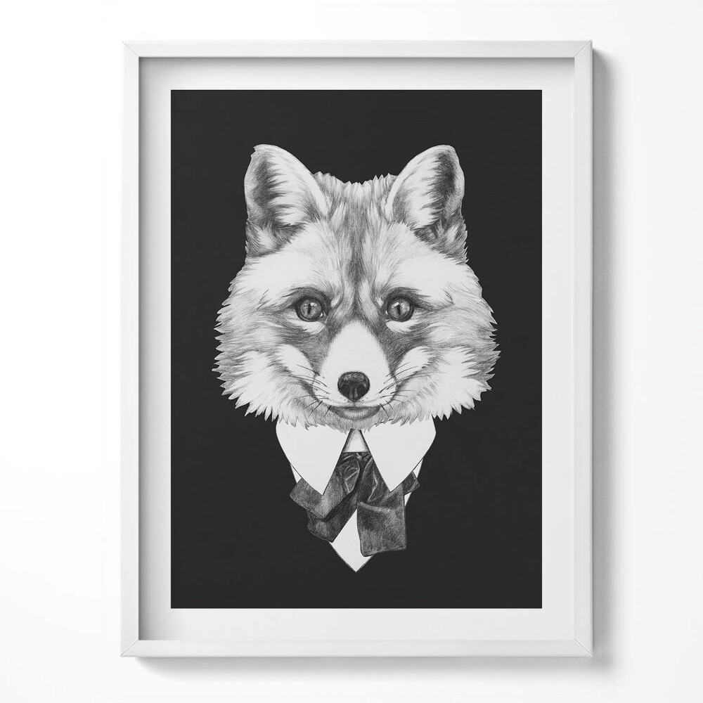 Keretezett kép Illusztráció egy róka fejéről