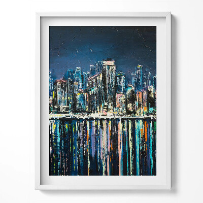 Keretezett kép Virágok földje - fantázia tengerparti város