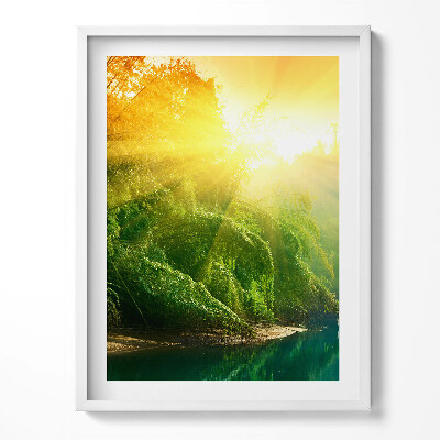 Keretezett kép Tájkép napsütésben