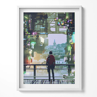 Keretezett kép City Cyber Punk