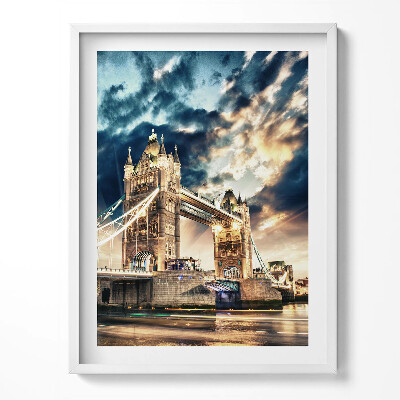 Kép keretben Tower Bridge Londonban