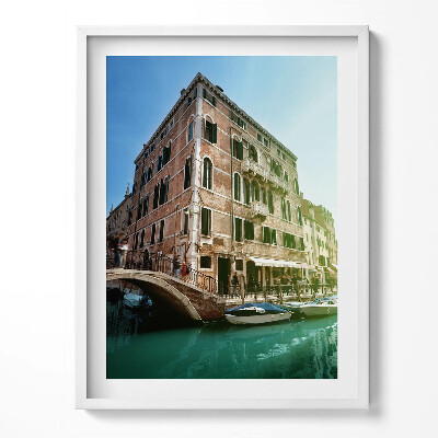 Kép keretben Velence gyönyörű utcái a napsütésben