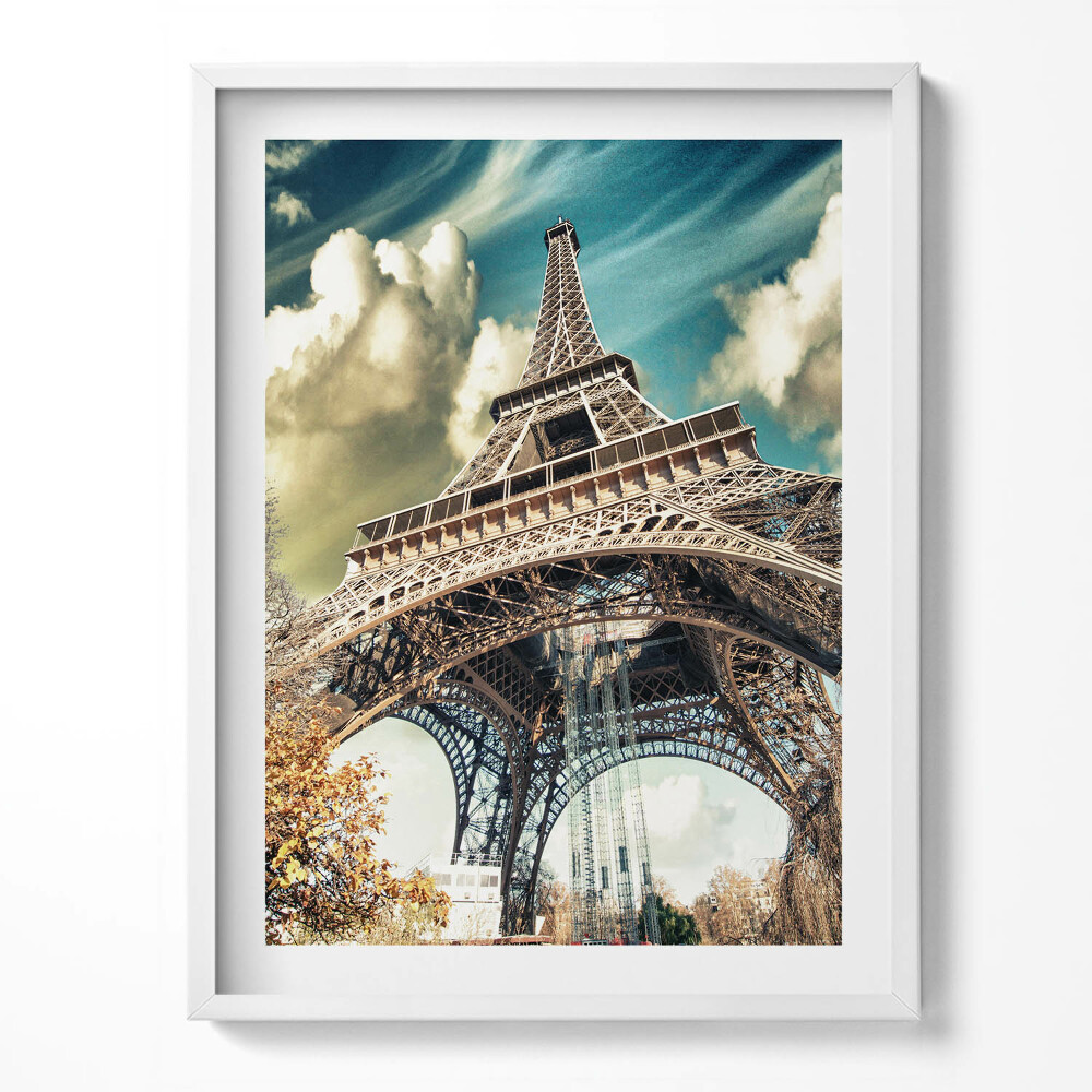 Kép keretben Lenyűgöző kilátás az Eiffel-toronyra