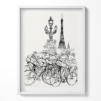 Kép keretben Absztrakt kerékpárverseny