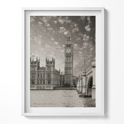 Kép keretben London Anglia várostérképe