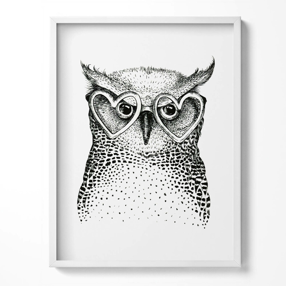 Kép keretben Kézzel rajzolt illusztrációk