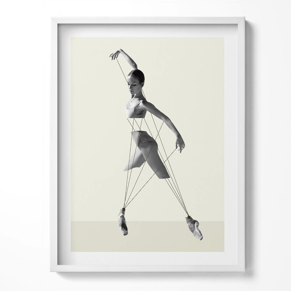 Kép keretben Absztrakt női táncos