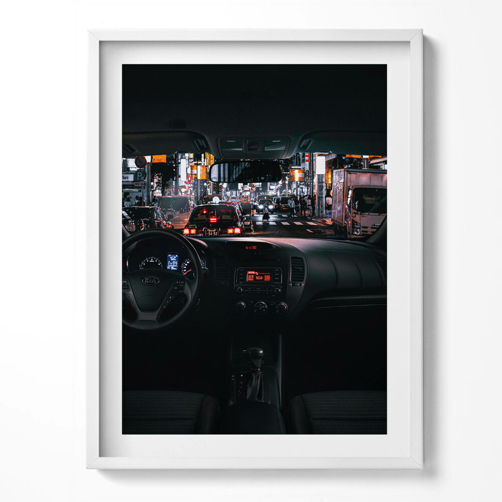Keretezett kép Autó Tokióban