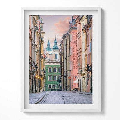 Kép keretben Régi város Varsóban