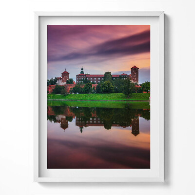 Kép keretben Wawel kastély napfelkelte