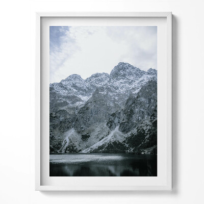 Keretezett kép Morskie Oko télen Tátra hegységben