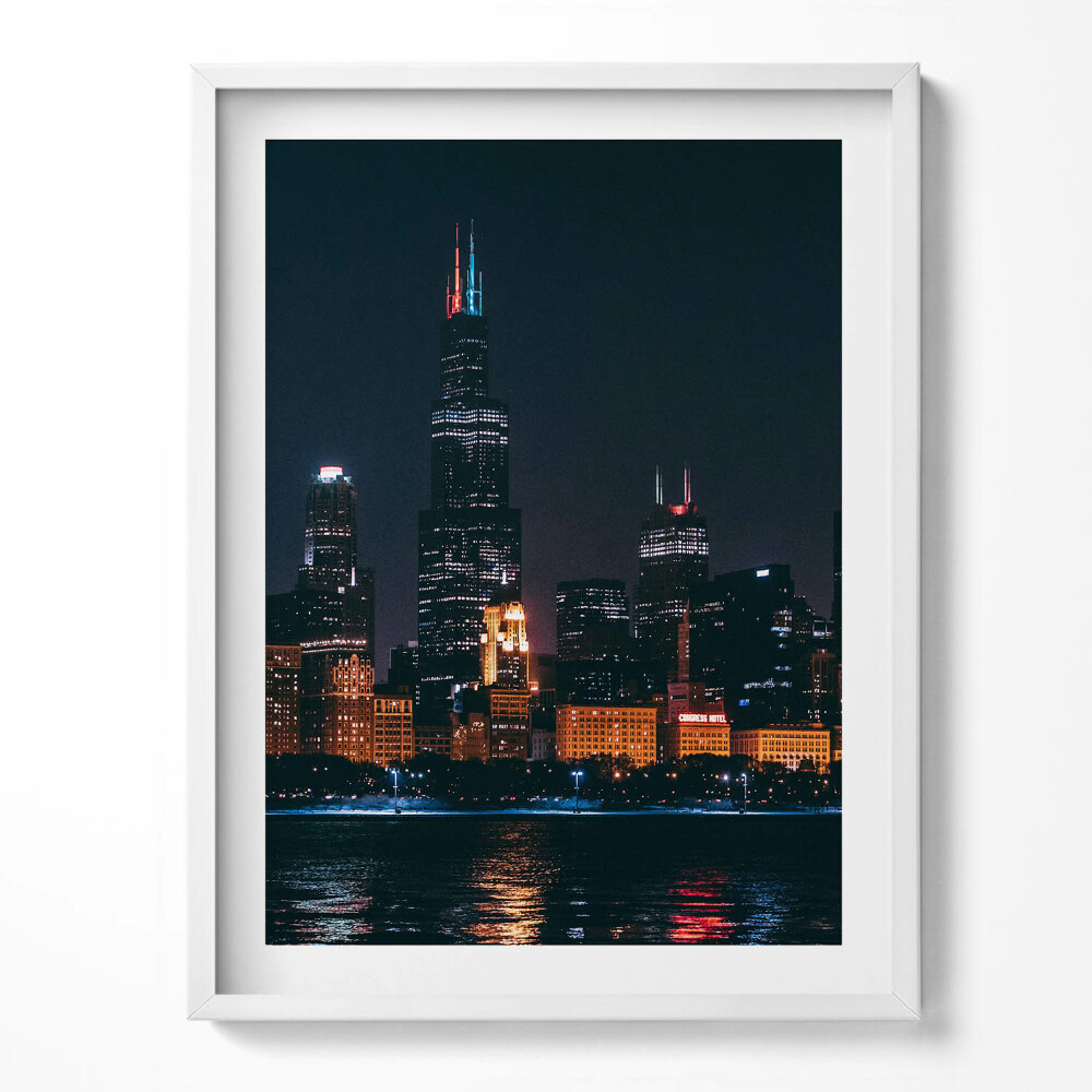 Kép keretben Chicago városkép