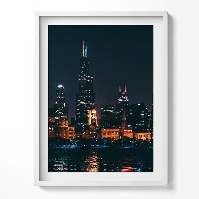 Kép keretben Chicago városkép