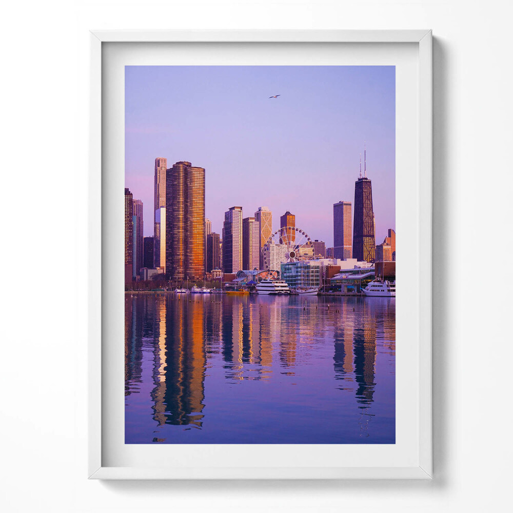 Kép keretben Felhőkarcolók látványa USA