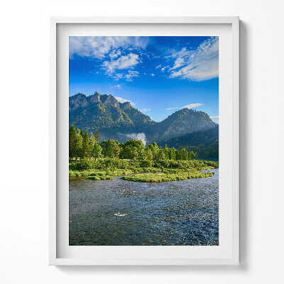 Kép keretben A Dunajec folyó íve a Pieniny hegységben