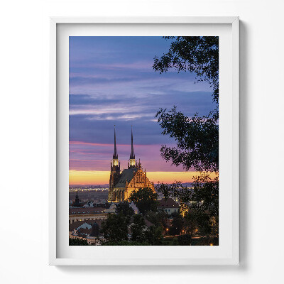 Keretezett kép Napfelkelte Brno