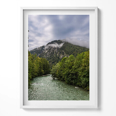 Keretezett kép Hegyi táj Németországban