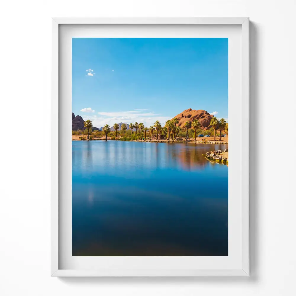 Kép keretben A Papago Park tájképe